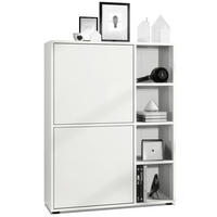 HIGHBOARD Cuba Türen in Weiß matt - Weiß, Holzwerkstoff (79/105.5/35.5cm) - Vladon