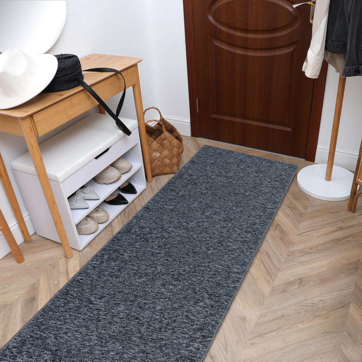 LÄUFER SUPERSTAR 965 100/430 cm - Grau, Textil (100/430cm) - rugsX