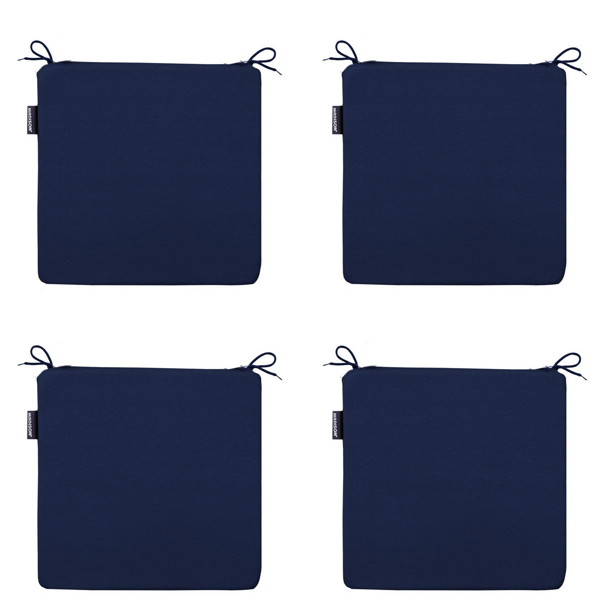SITZKISSEN Panama 40/40 cm 4er-Set - Dunkelblau, Textil (40/4/40cm) - Madison