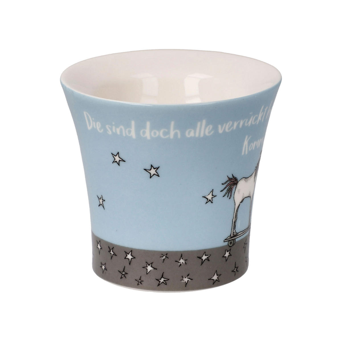 EIERBECHER 2er Set B. Freundlieb - Die sind doch alle verrückt, New Bone China, Bunt, 6 cm - Multicolor, Keramik (6.5/6/6.5cm) - Goebel