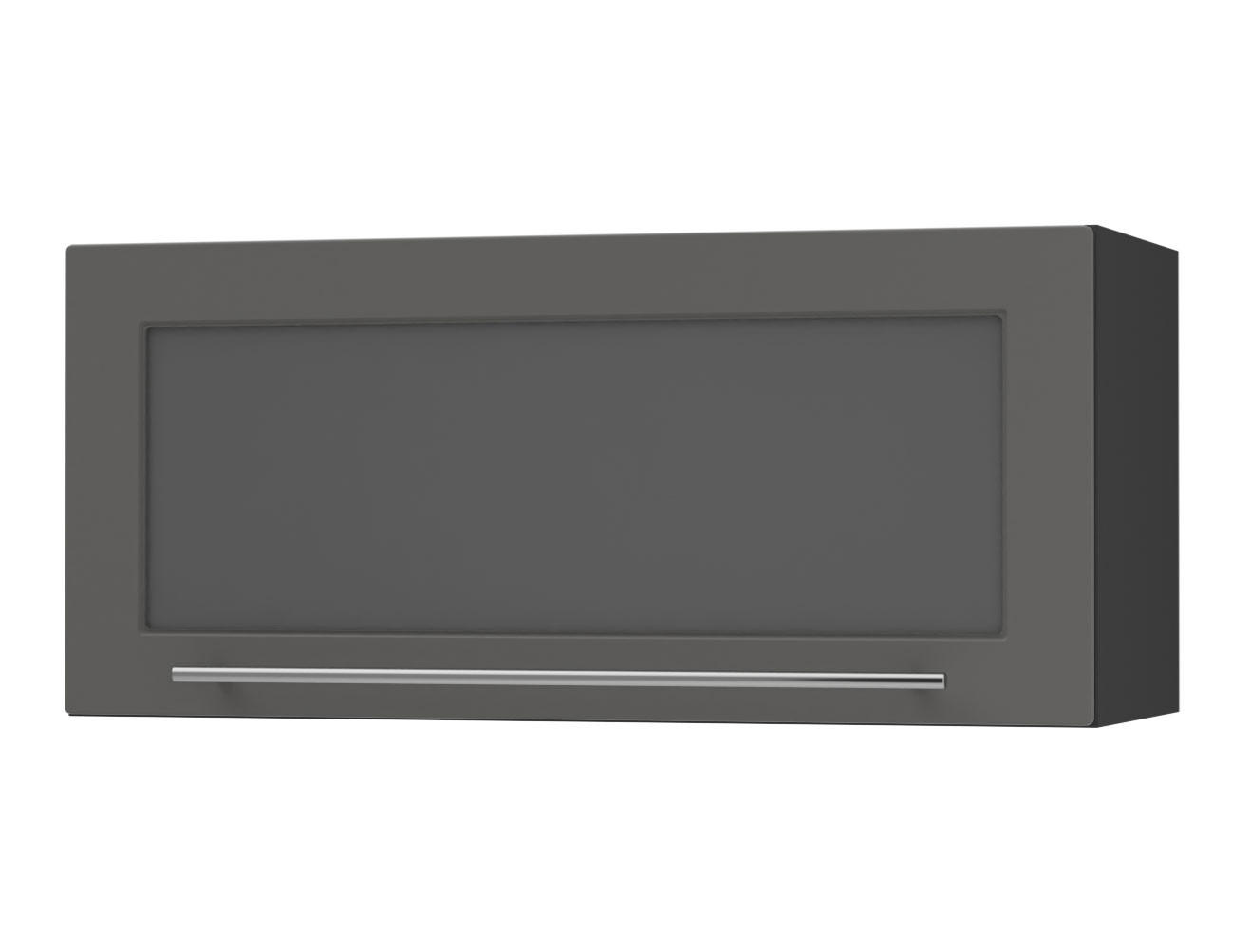 Feldmann-Wohnen Klapphängeschrank Graphit, Schwarz 80x36x32.5 cm