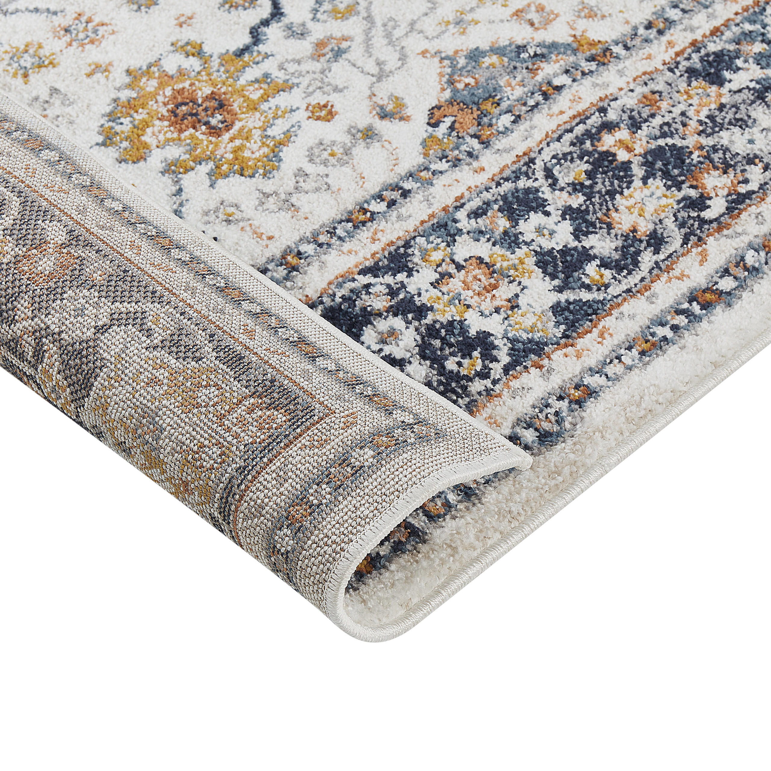 Thumbnail - Beliani Vintage-Teppich, Beige, Kunststoff, Orientalisch, Rechteckig, 80x150 cm, Teppiche & Böden, Teppiche, Vintage-Tep...