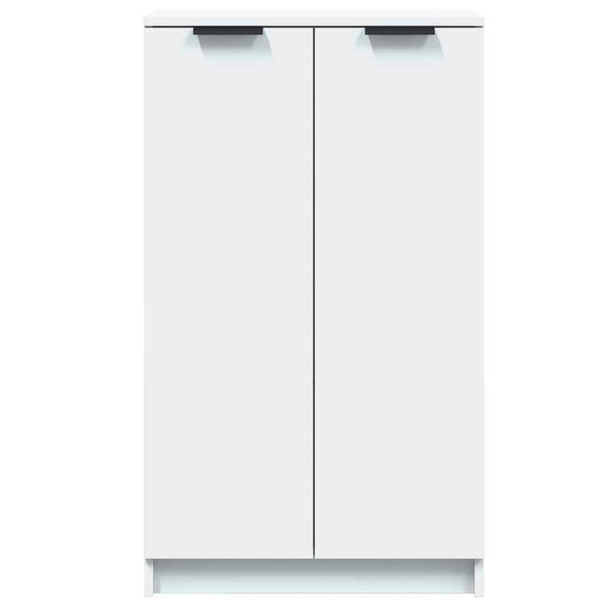 SCHUHSCHRANK Weiss 59/35/100,5 Cm Holzwerkstoff - Weiß, Holzwerkstoff (35/100.5/59cm) - vidaXL