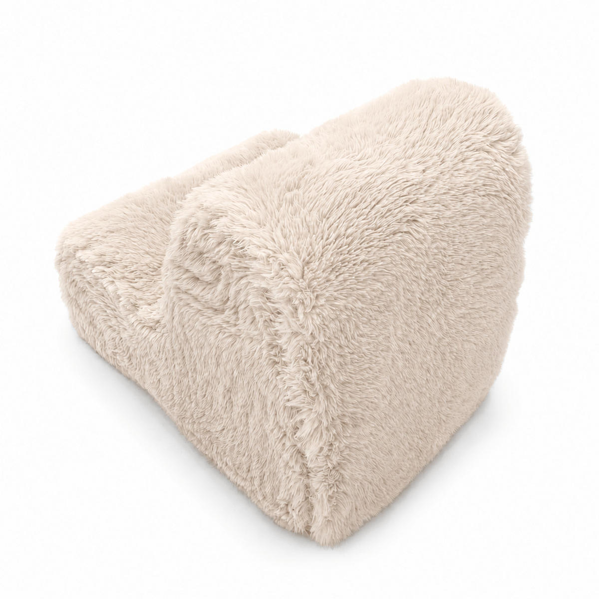KINDERSESSEL Mammoth flauschig - Beige, Textil (40/50/60cm) - MeowBaby