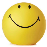 KINDERTISCHLEUCHTE Mr Maria, Smiley, XL, dimmbar - Weiß, Kunststoff (24/35/36cm)