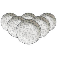 DESSERTTELLER Sendai Blume grau ø 21 cm 6er Set - Grau, Keramik (21cm) - Ritzenhoff Breker