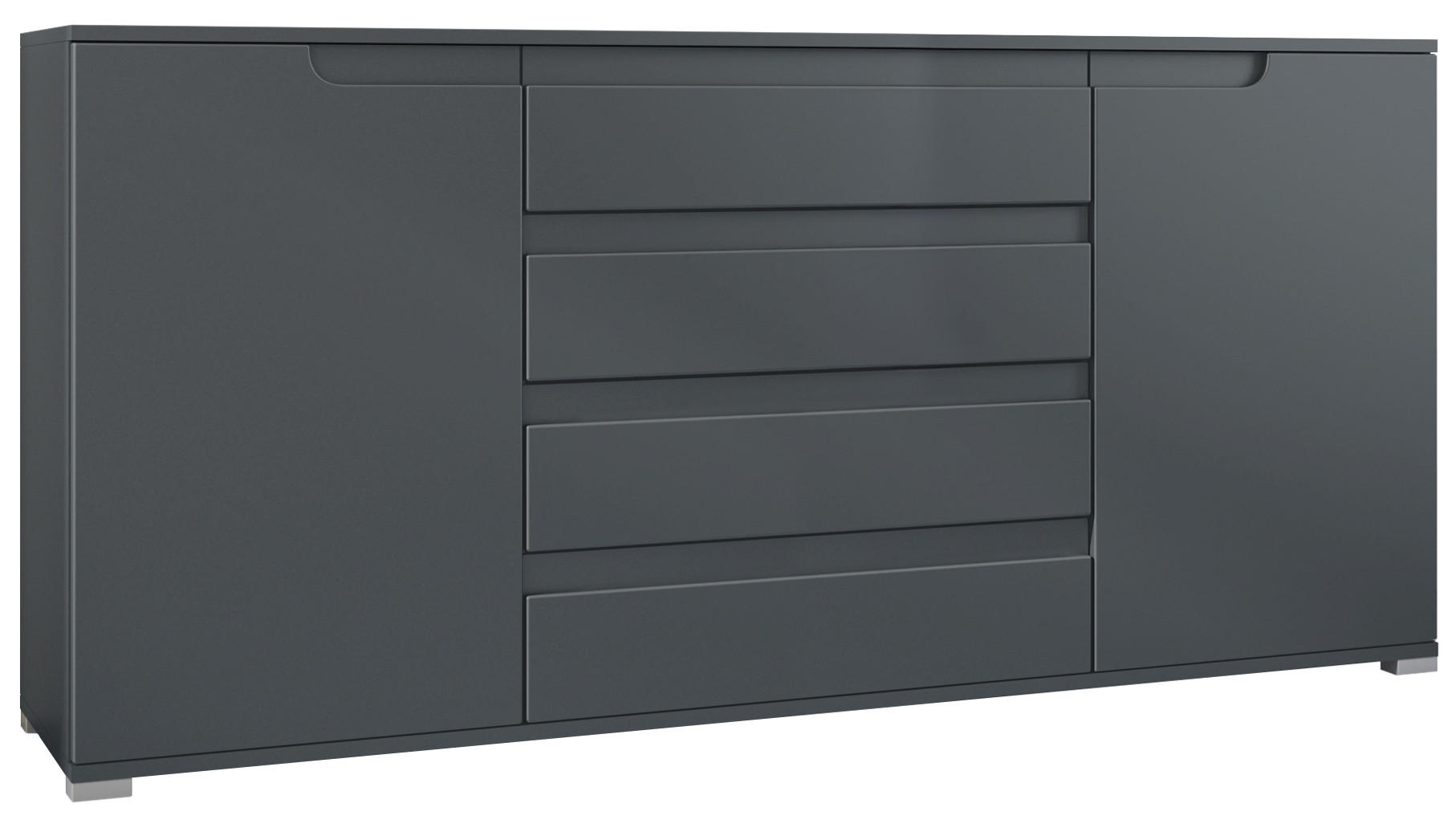 SIDEBOARD Sylt Anthrazit matt - Anthrazit, Holzwerkstoff (166.5/75.5/35cm) - Vladon