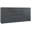 SIDEBOARD Sylt Anthrazit matt - Anthrazit, Holzwerkstoff (166.5/75.5/35cm) - Vladon