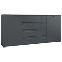 SIDEBOARD Sylt Anthrazit matt - Anthrazit, Holzwerkstoff (166.5/75.5/35cm) - Vladon