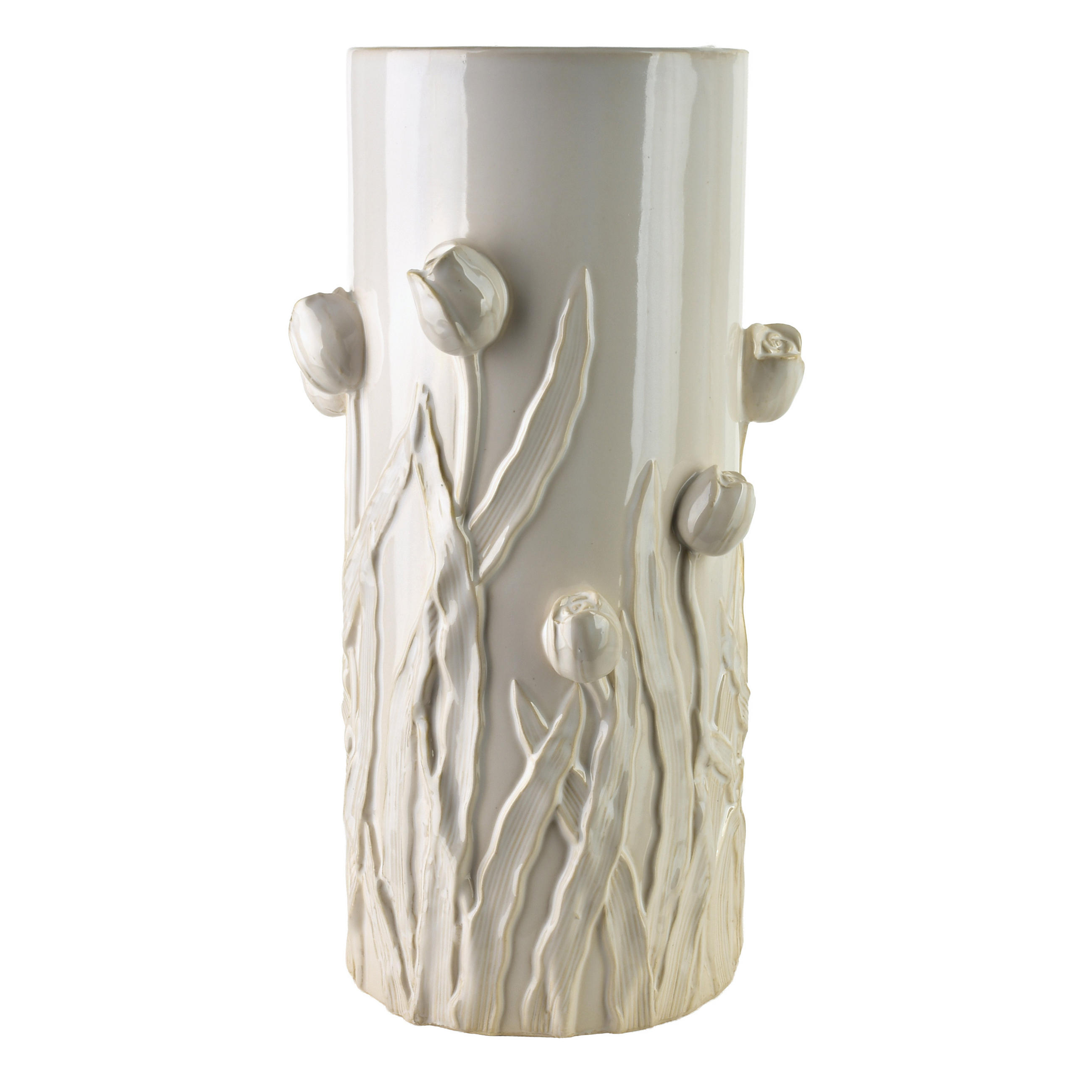 VASE EVAM Creme 23/22,5/30cm Keramik - Beige, Keramik (30cm) - Mondex