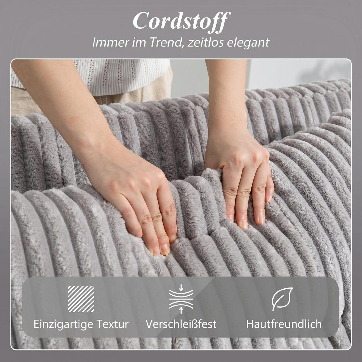 2-SITZER Schlafsofa Hellgrau 157.0/90.0/91.0 cm - Hellgrau, Textil (90/91/157cm)