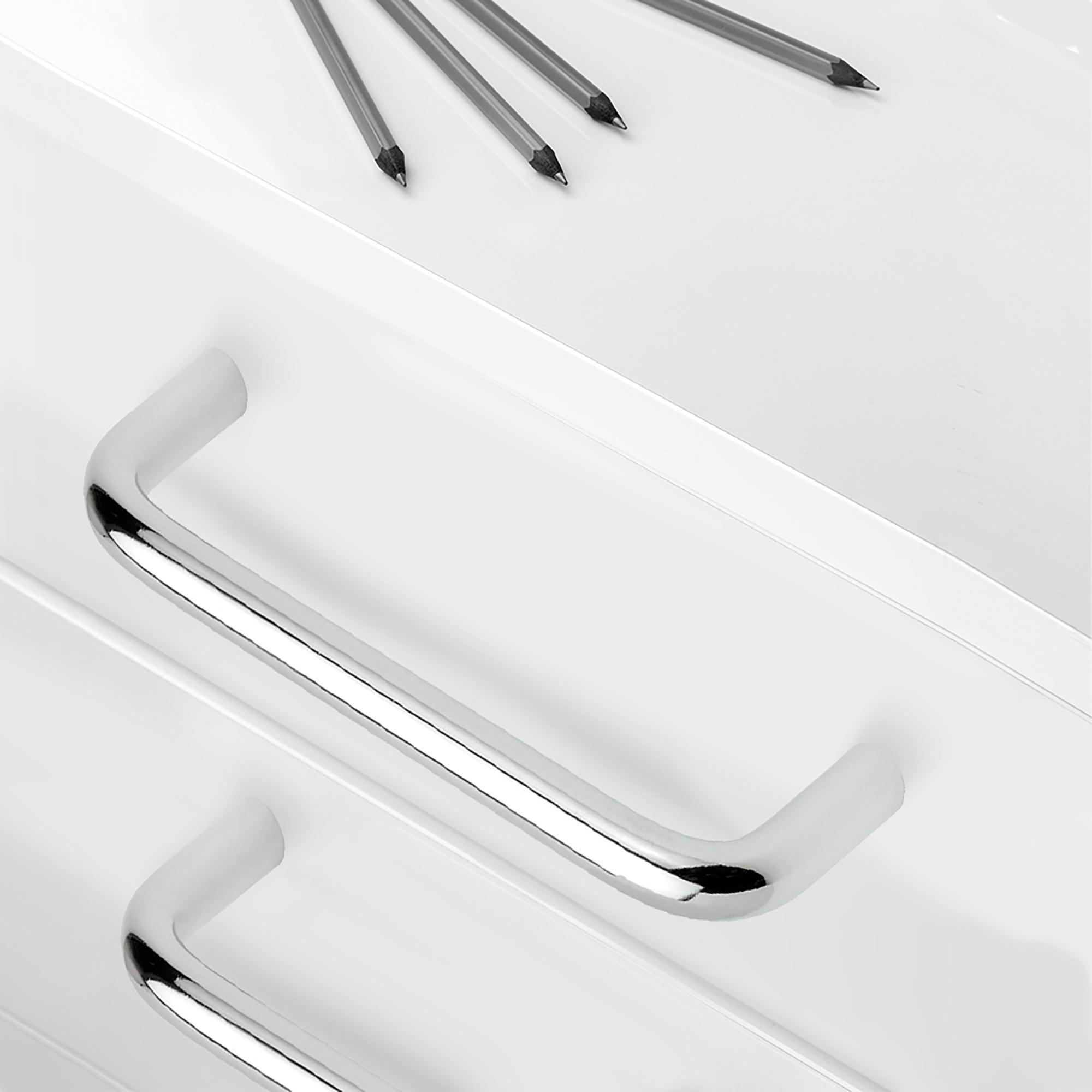 MÖBELGRIFFE Coimbra, L136mm, 128mm Achsenabstand, Stahl, Verchromt 20er-set - Chromfarben, Metall (0.8/4/12.8cm) - EMUCA