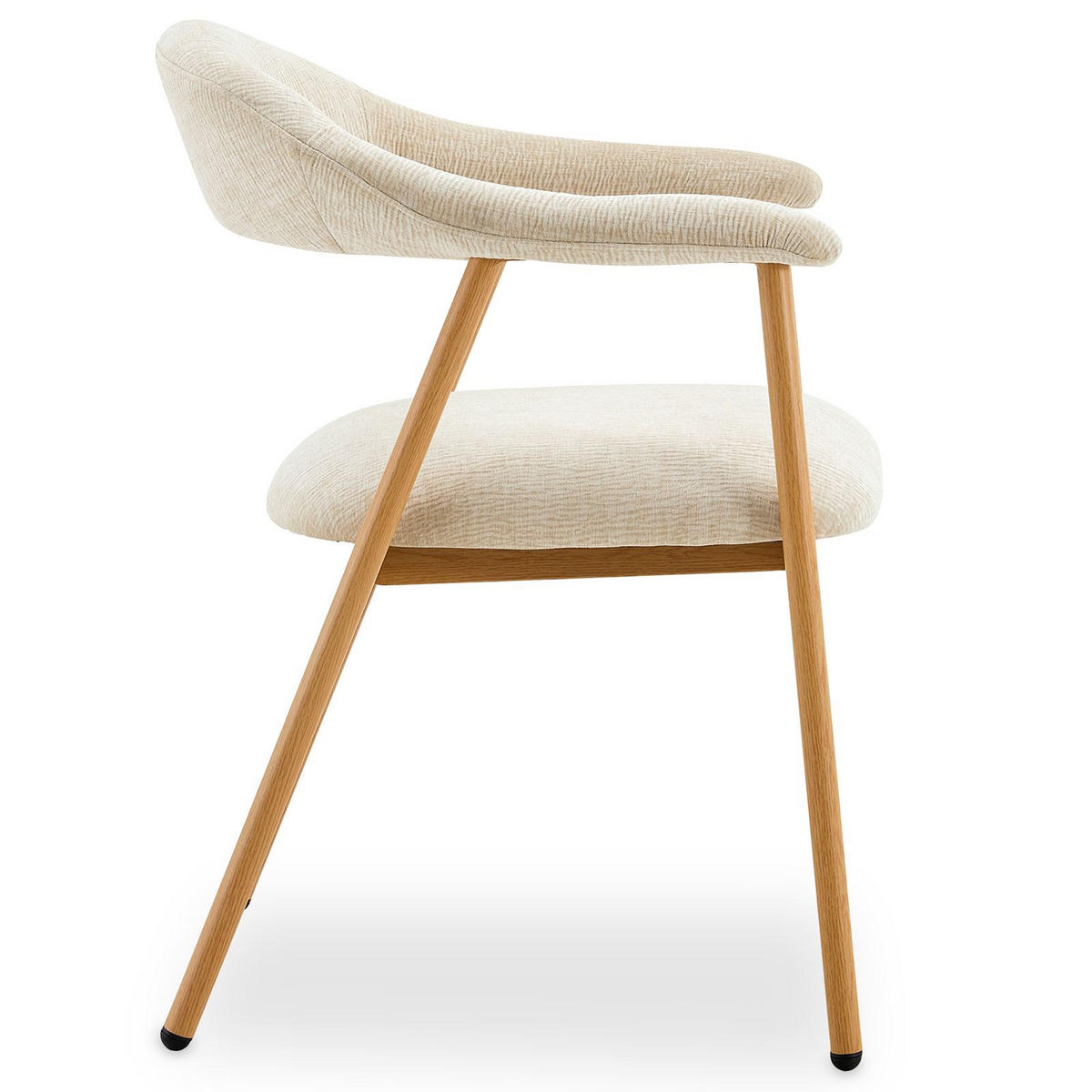 ESSZIMMERSTÜHLE ARLO 2er-Set cremeweiß - Creme, Textil (49/79/50cm) - IDIMEX