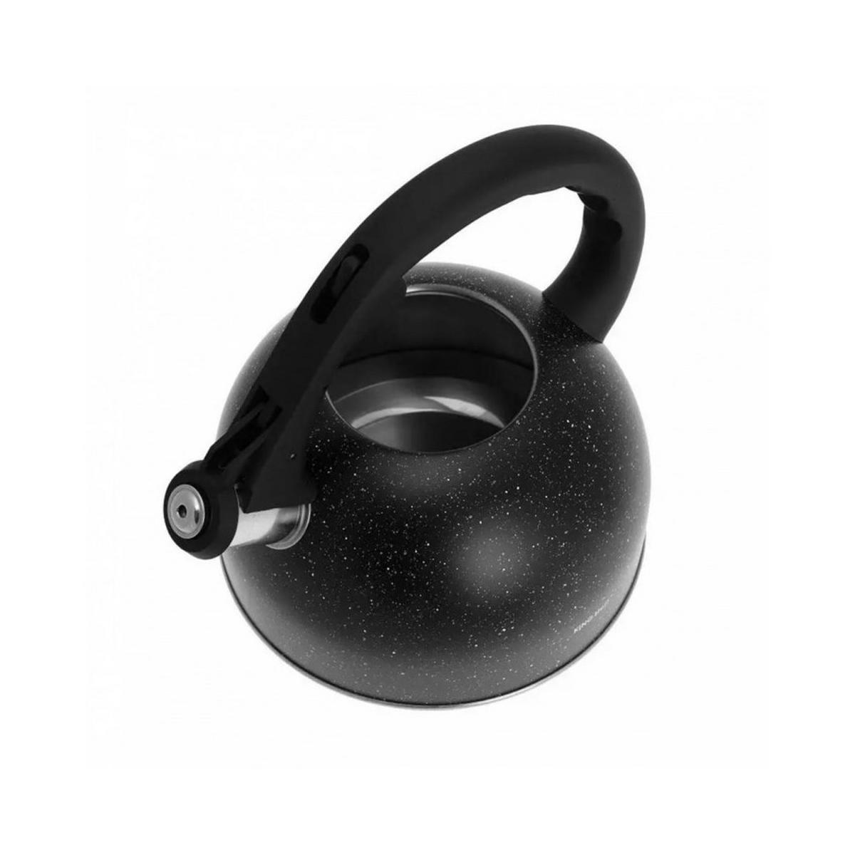 WASSERKESSEL Schwarz 22/22/20 cm KH1406 - Schwarz, Metall (22cm) - Kinghoff 
