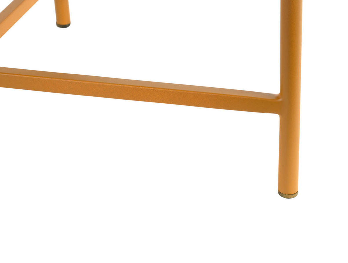 BEISTELLTISCH Meseta Gelb 50/50/38.5 cm - Gelb, Metall (50/50/38.5cm) - Leitmotiv