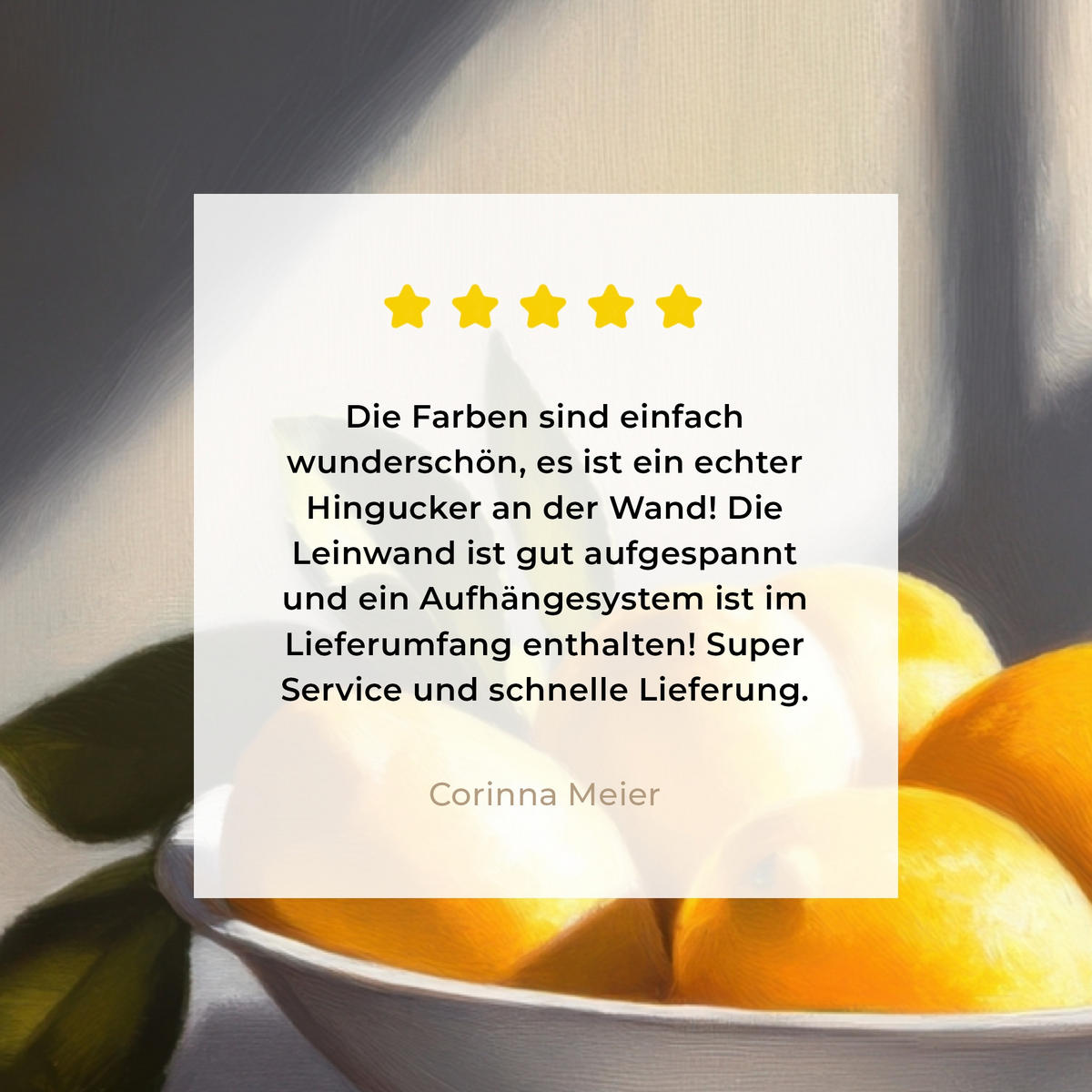 LEINWANDBILD Zitronen - Stilleben - Gelb Wandbilder 80x60 cm - Gelb, Textil (80/60cm) - MuchoWow