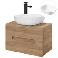 WASCHTISCH Luton-56 - Braun, Holzwerkstoff (80/68/46cm) - Lomado