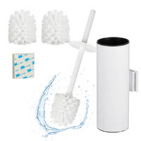 TOALETNÍ štětka - bílá, kov/plast (9/36.5/11cm) - Relaxdays