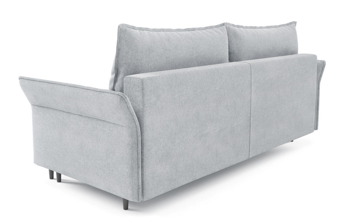 SOFA Hellgrau ASZTON Mit Dünnen Armlehnen - Grau, Naturmaterialien/Textil (235/100/86cm) - Sepro Meble