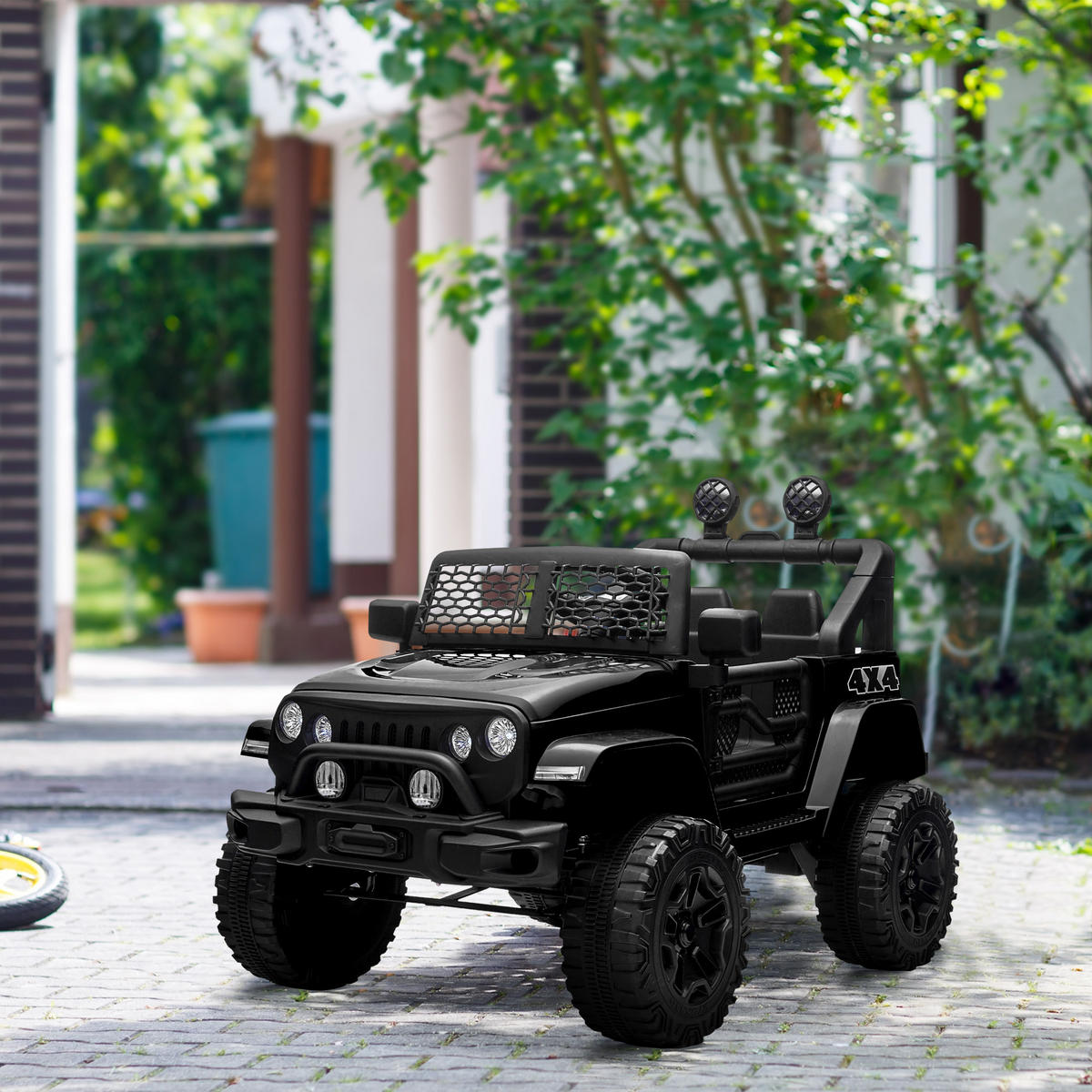 ELEKTRO-KINDERAUTO DE-13008 Fernbedienung Schwarz - Schwarz, Kunststoff (100/64.2/71cm) - ComfortXL