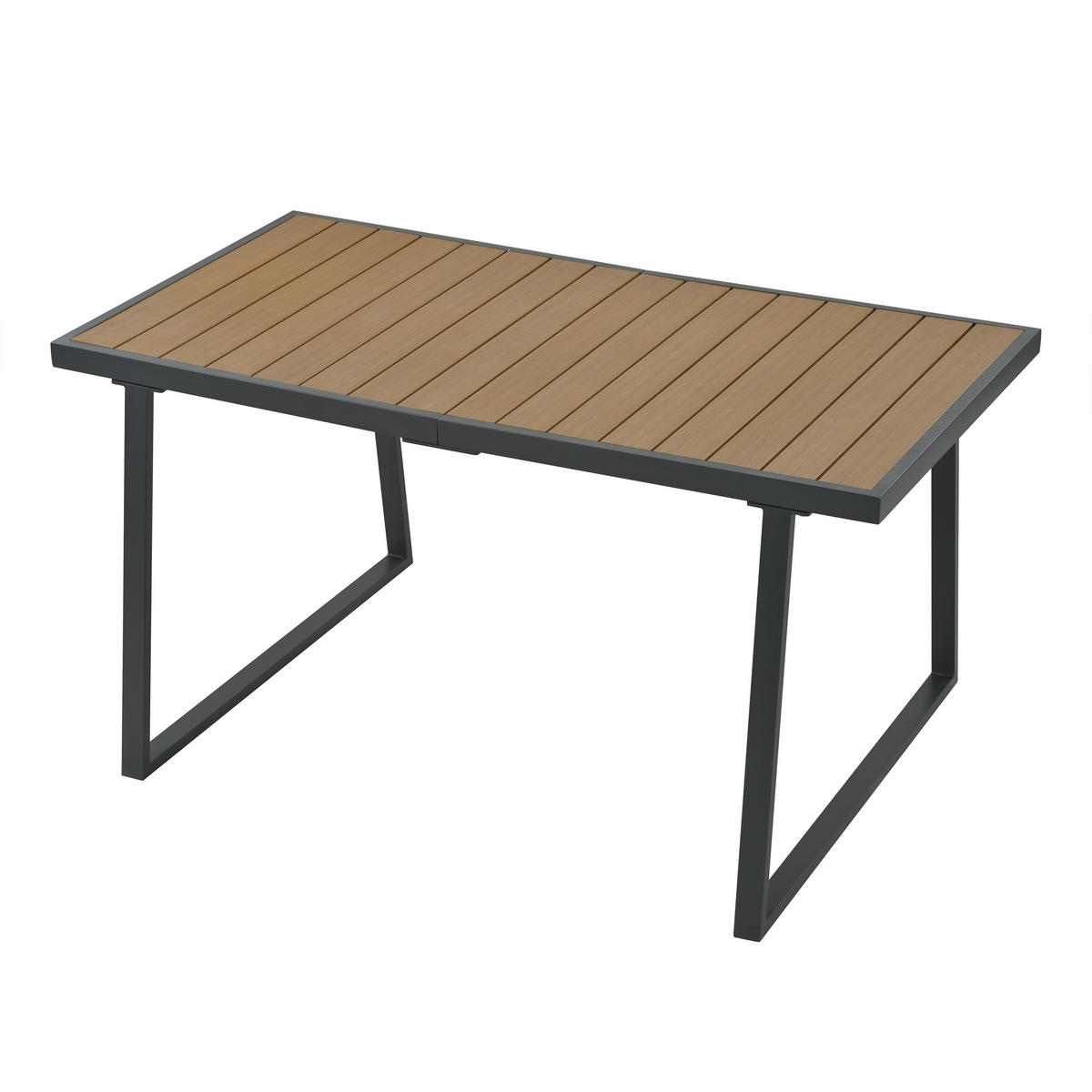 GARTENSET 5-tlg. 187x67x63cm beige aus Stahl und Seil, wasserdicht - Beige, Textil - Modfu