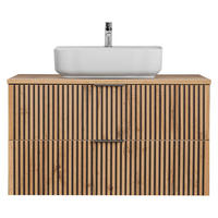 WASCHTISCH Xanten-56 - Braun, Holzwerkstoff (101/73/47cm) - Lomado