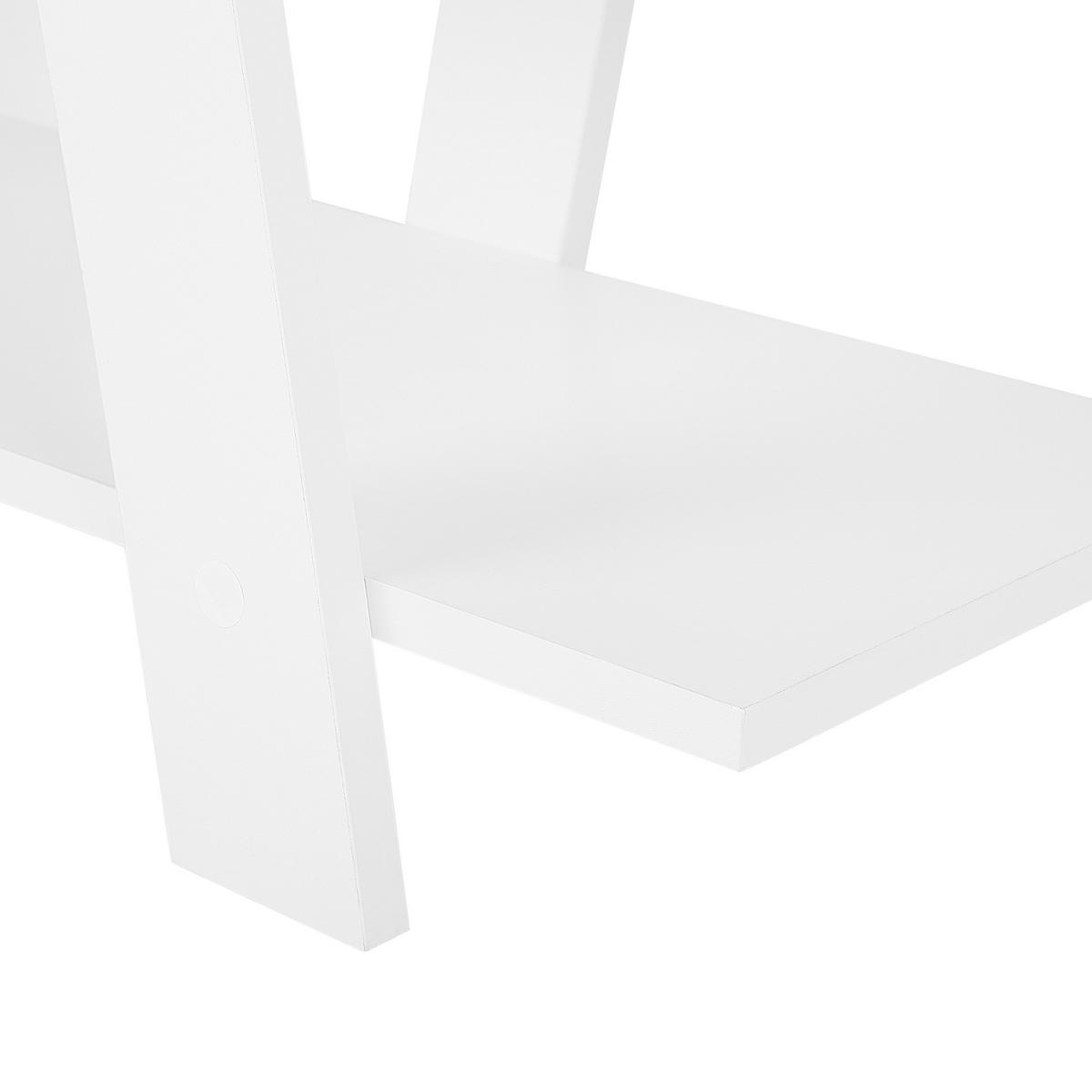 BÜCHERREGAL 5 Fächer Escalante - Weiß, Holzwerkstoff (100/116/33cm) - Beliani
