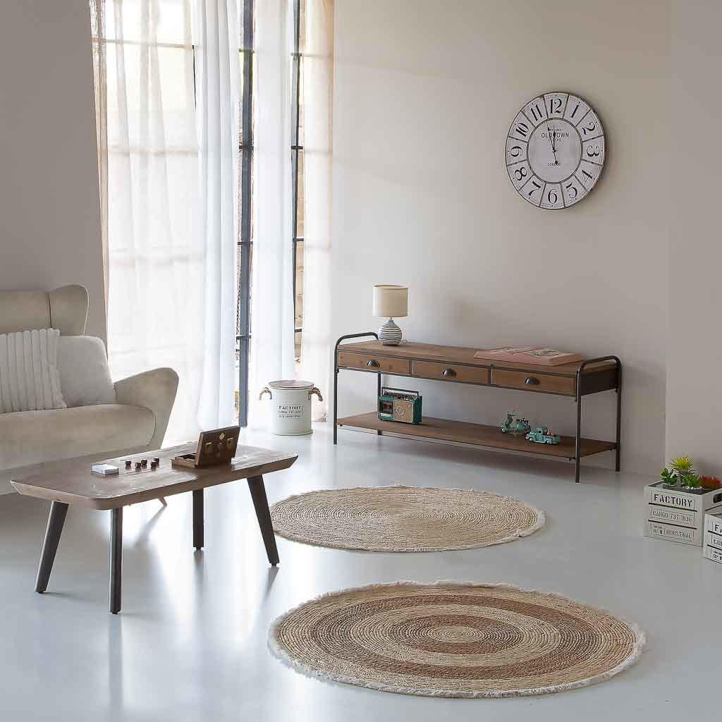 SIDEBOARD aus Holz und Metall 149x38x58 braunem - Braun, Holz (149/58/38cm) - Wanderlust