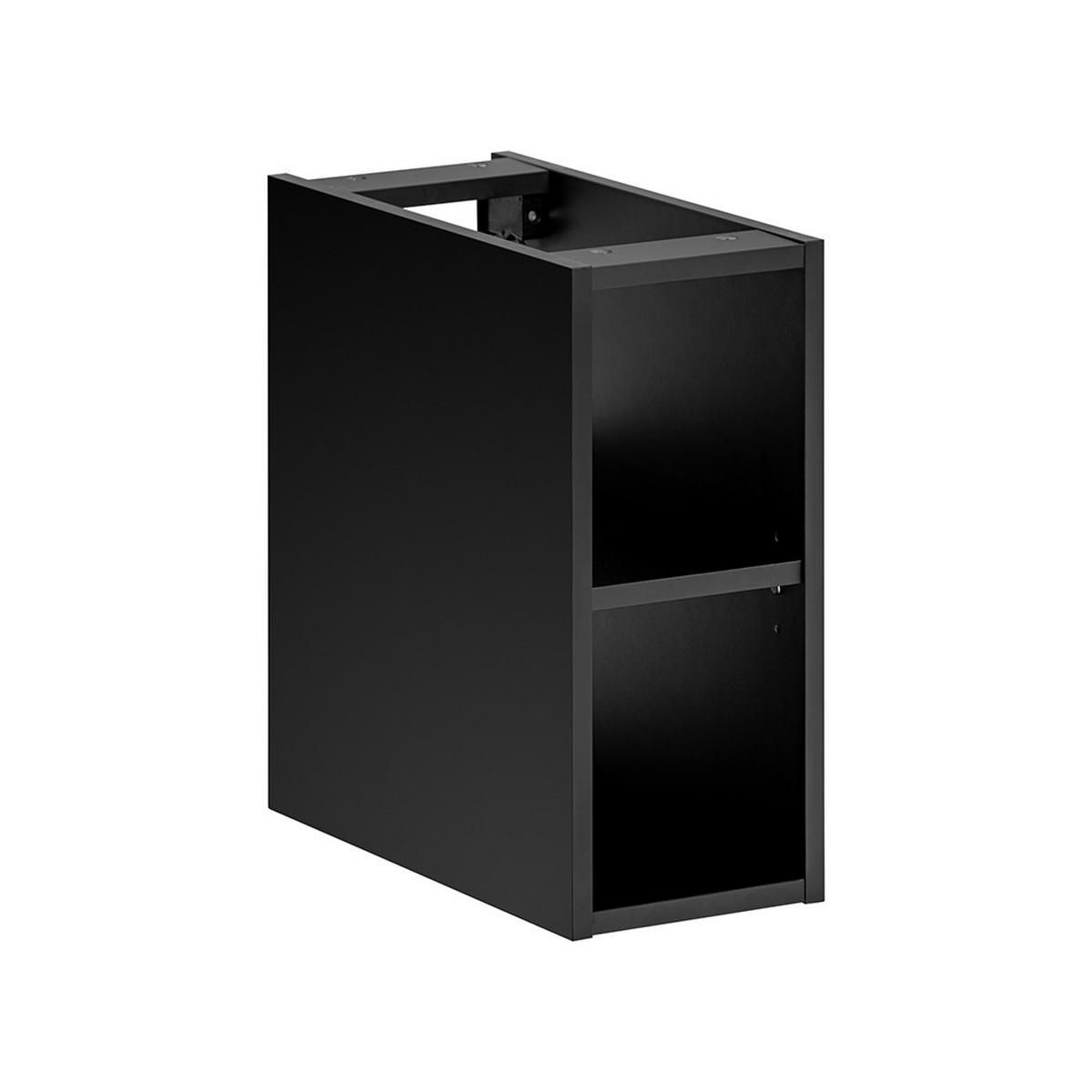 DOPPELWASCHTISCH Puebla-56 - Schwarz, Holzwerkstoff (140/49/46cm) - Lomado