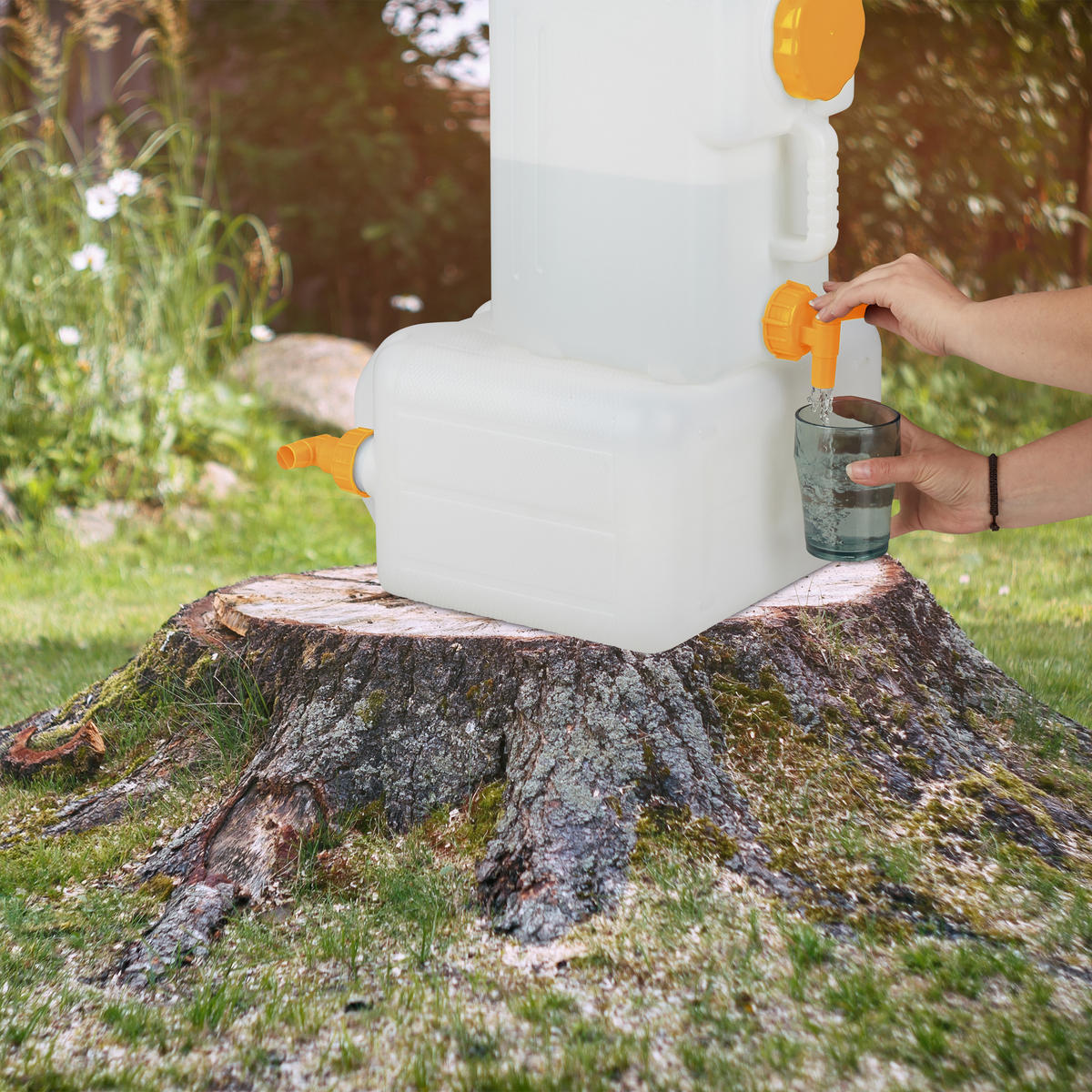 WASSERKANISTER - Weiß, Kunststoff (10L) - Relaxdays