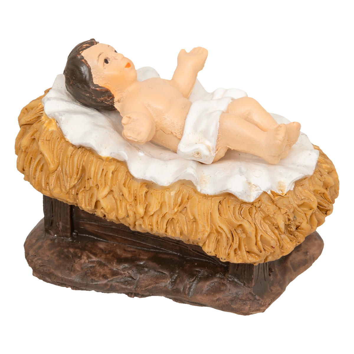 WEIHNACHTSKRIPPE 8 Figuren 35/23,5 cm - Multicolor, Kunststoff (11.5/35/22.5cm) - Atmosphera Createur d´interieur