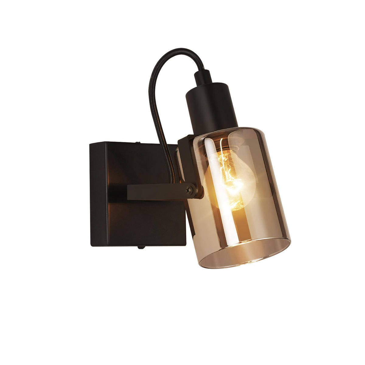 DECKENSTRAHLER Flammwina 18/16/9 cm - Grau, Metall (9/18/16cm) - ZMH