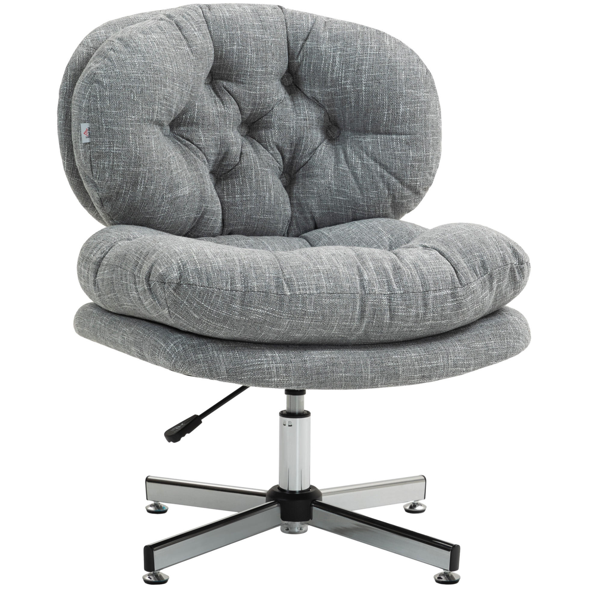 BÜROSTUHL in Grau 65x65x94 cm mit Wippfunktion und höhenverstellbarem Sitz - Grau, Textil (65/94/65cm) - IVMEU
