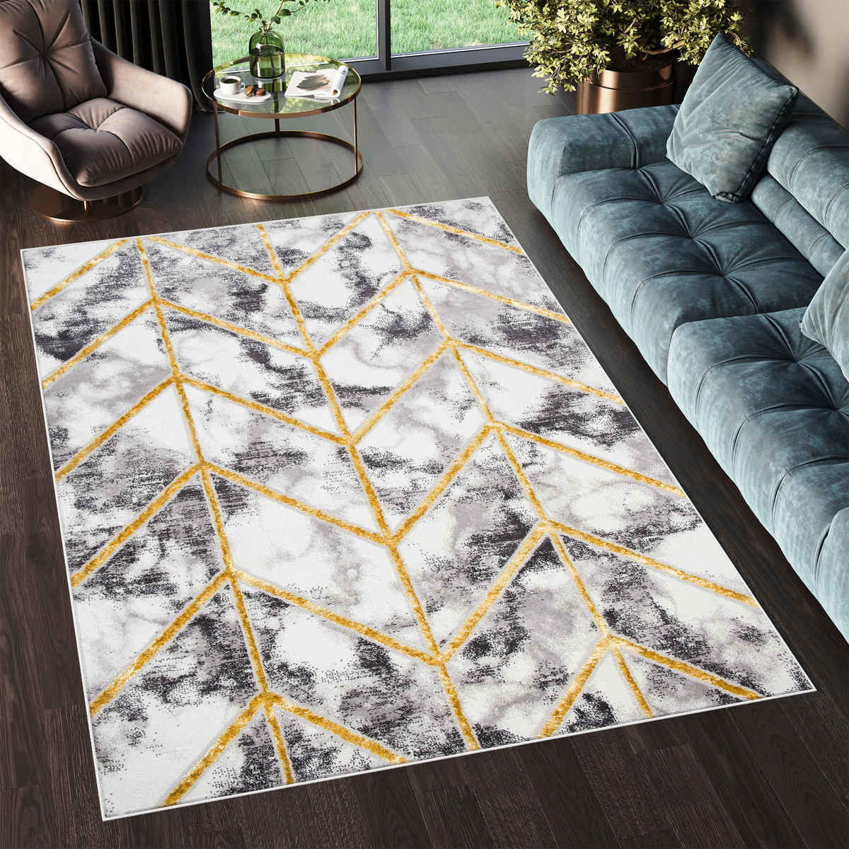 TEPPICH SHINE Creme 80/150 cm - Creme, Textil (80/150cm) - Tapiso