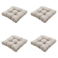 SITZKISSEN Panama - Beige - 47/47/10 cm - 4er-Set - Beige, Textil (47/10/47cm) - Madison