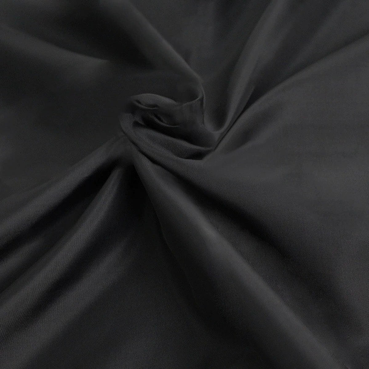 DUSCHVORHANG Schwarz Polyester schimmelresistent wasserdicht Badezimmer mit Ringen - Schwarz, Textil (200/180cm) - MCBOSON