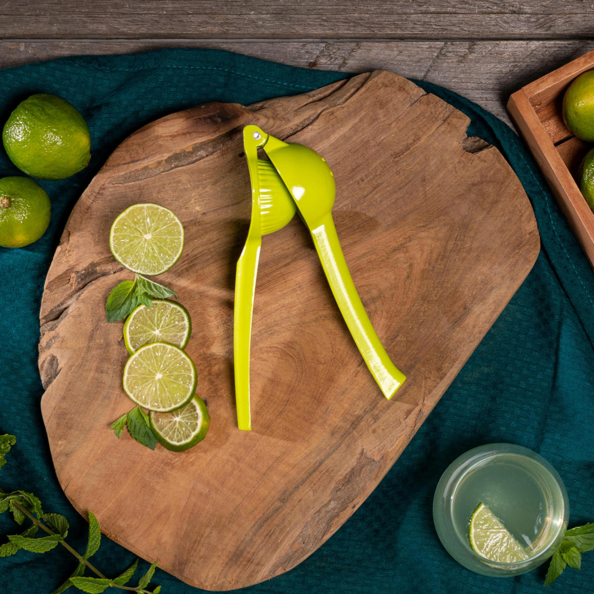 LIMETTENPRESSE, grün, Zink - Grün, Metall (6cm) - bremermann