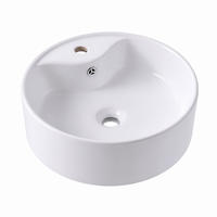 UMIVALNIK Bela keramika 41x41x14,5 cm - bela, umetna masa/keramika (41/14.5/41cm) - Relaxdays