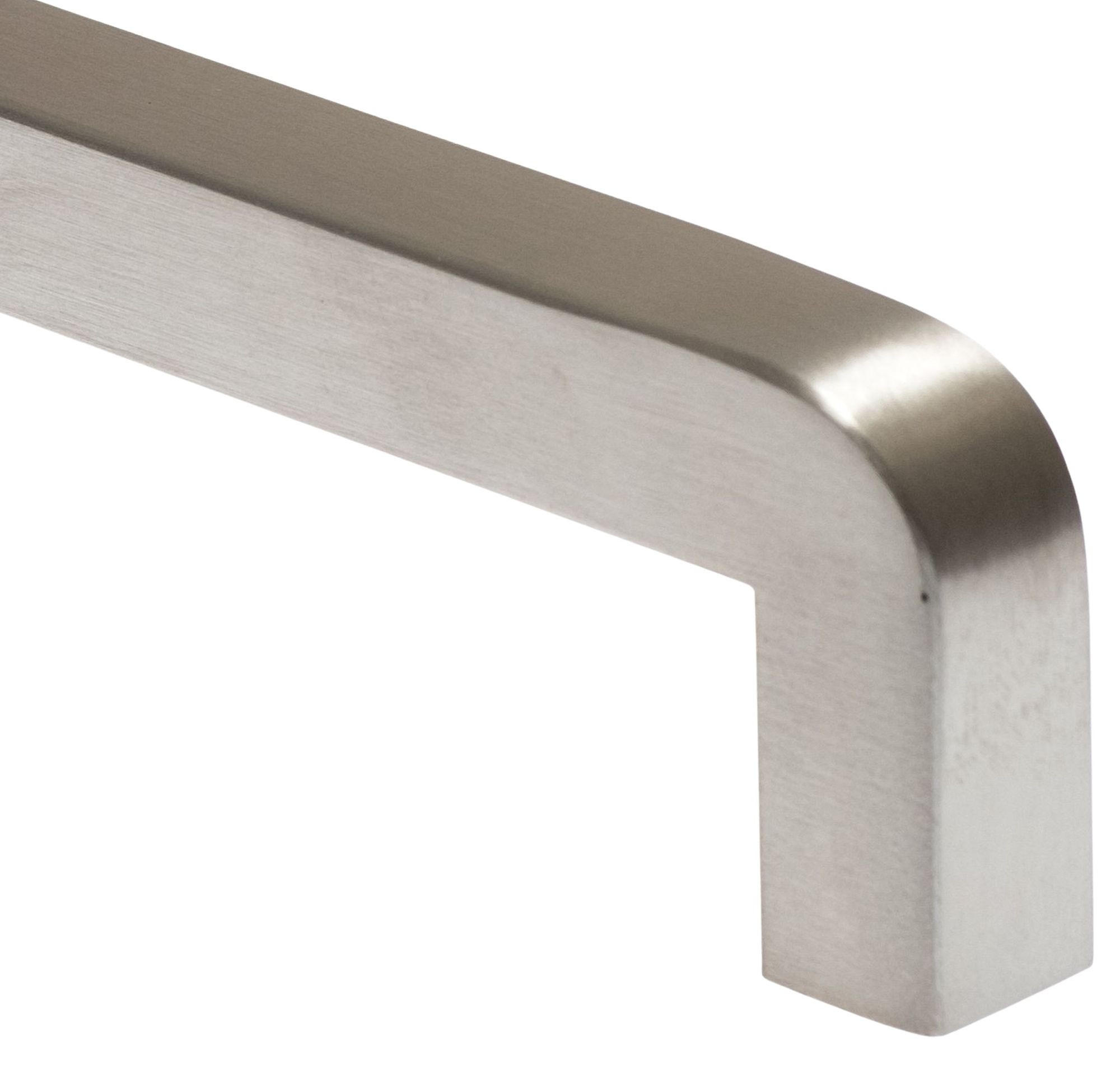 MÖBELGRIFF BA 160mm, Küchengriff Edelstahl, Schrankgriff schmal - Silberfarben, Metall (1/3.2/17cm)