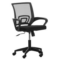 DREHSTUHL Microfaser schwarz - Schwarz, Kunststoff/Textil (62/84/50cm) - CLP