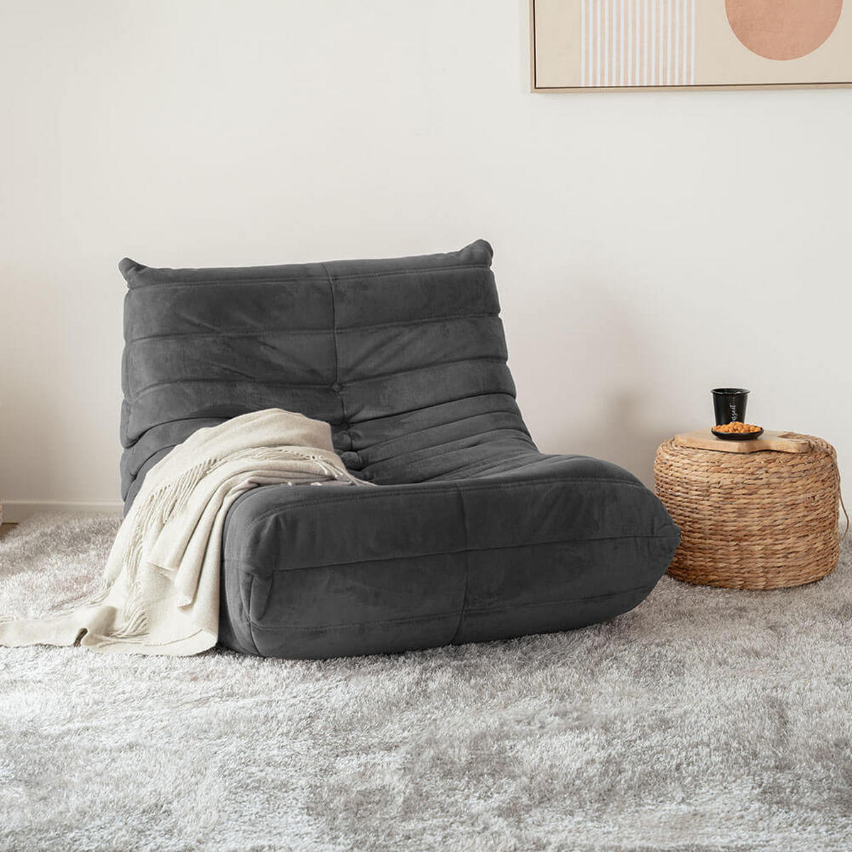 SESSEL CHILL - Anthrazit - Anthrazit, Kunststoff (87/70/102cm) - Home Deluxe