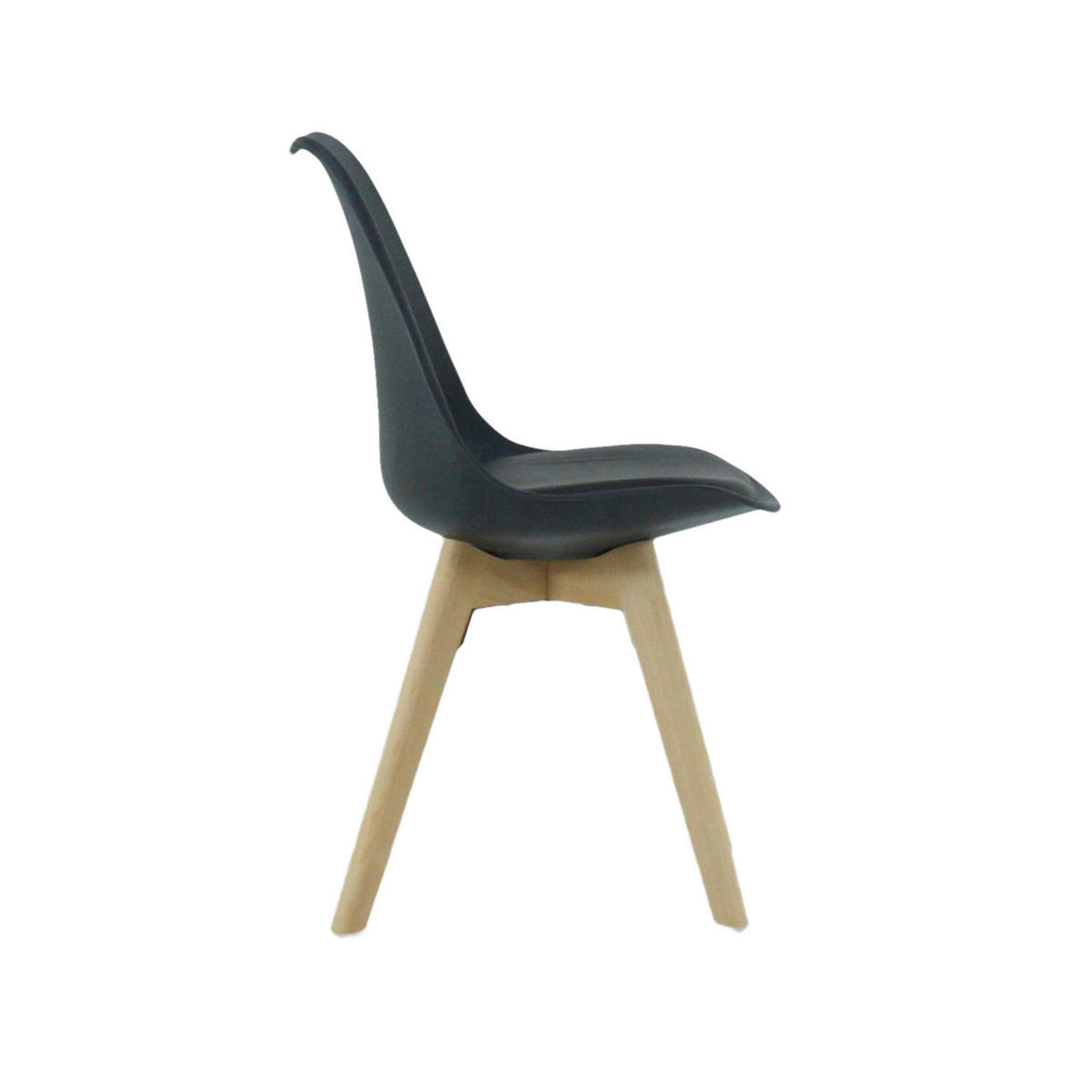 ESSZIMMERSTUHL Kunststoff 6-teilig Schwarz - Schwarz, Kunststoff (48/83/44cm) - Life Interiors