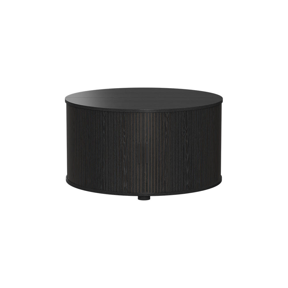 COUCHTISCH Selva Schwarz 80 x 80 cm mit Schiebetür - Schwarz, Holzwerkstoff (80/80/45cm) - Vicco