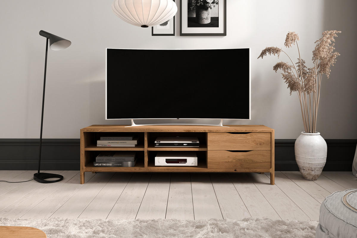 TV-SCHRANK PAUL Wildeiche - Wildeiche, Holz (160/48/50cm) - byoak