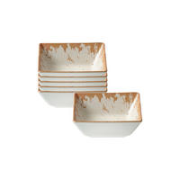 BEILAGENSCHALEN Rusty braun 13 x 13 cm 6er Set - Braun, Keramik (13cm) - Ritzenhoff Breker