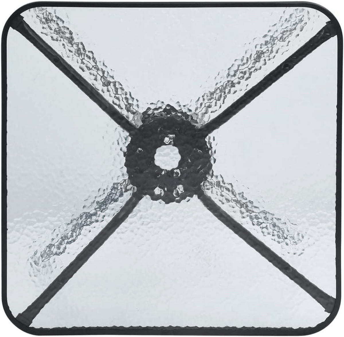 GARTENTISCH quadratisch 60cm - Transparent, Metall (60/60/70cm) - Mat-Haus