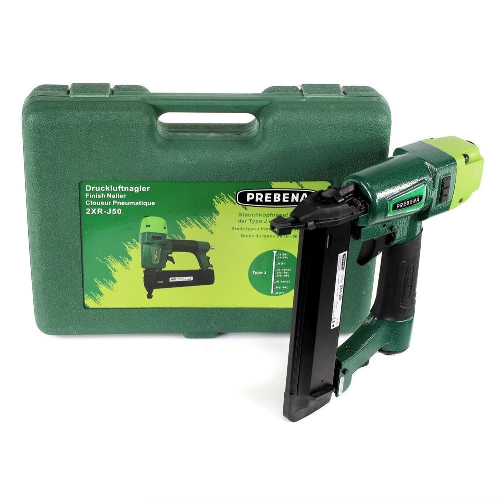PREBENA 2XR-J50 Druckluftnagler im Transportkoffer - Multicolor, Kunststoff (36/56/8cm) - Prebena
