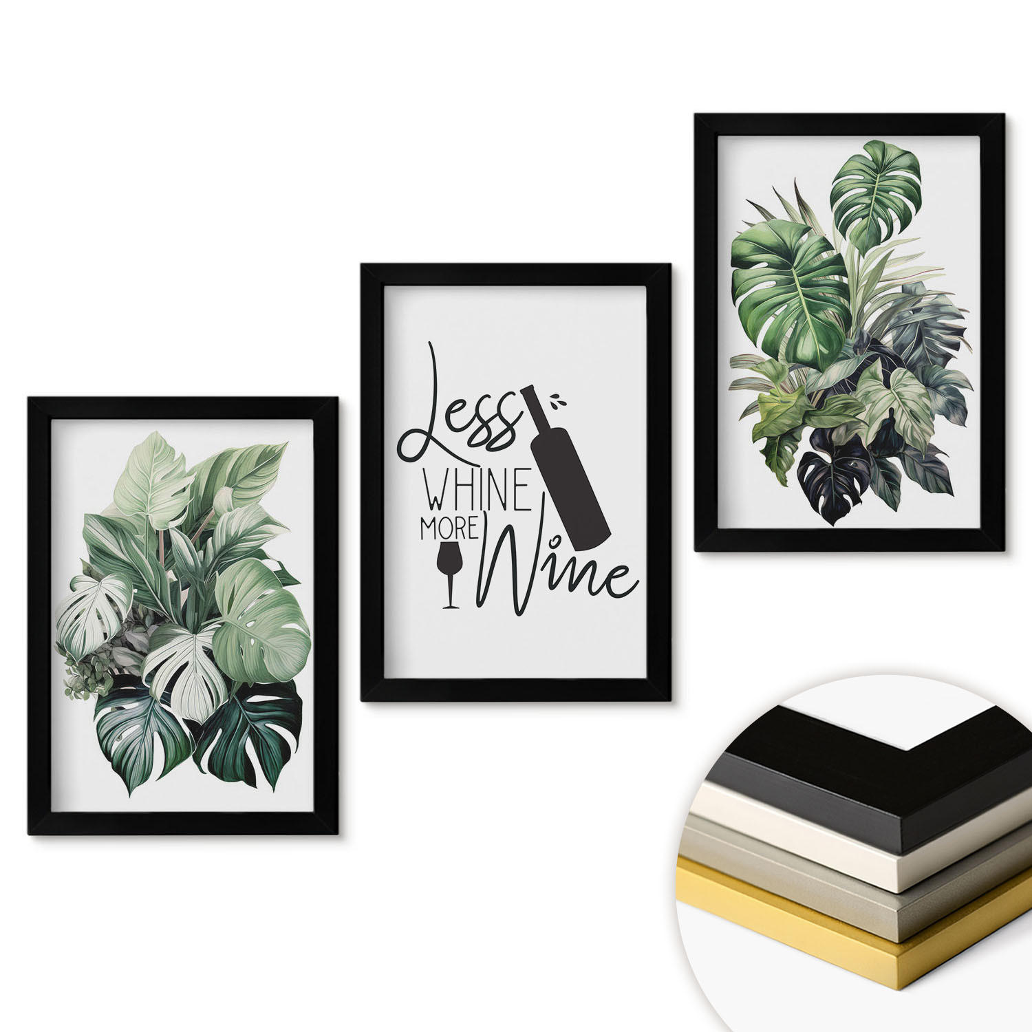 ArtPrintCave Wandbilder Schwarz 20x30 cm