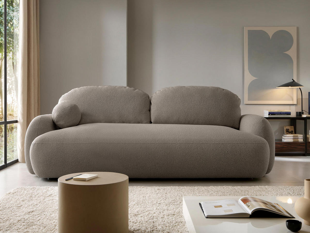 SCHLAFSOFA Mayo - Schwarz/Braun, Holzwerkstoff/Kunststoff (256/85/115cm) - MIRJAN24
