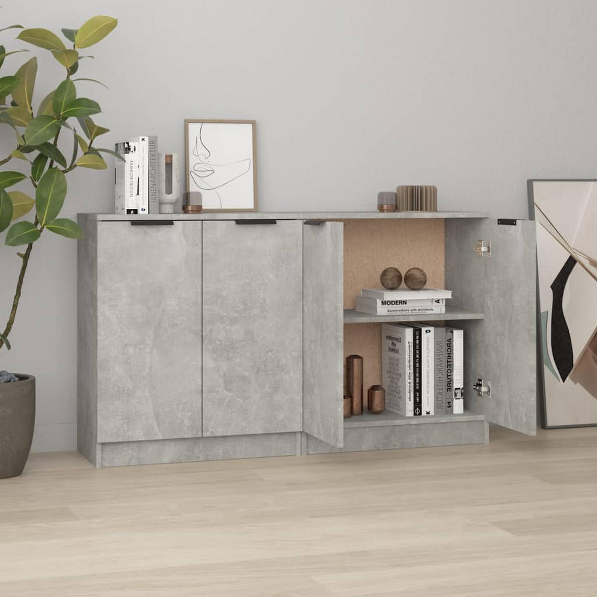 SIDEBOARD Chambers 60/30/70 cm - Grau, Holzwerkstoff (60/70/30cm) - Nettlife